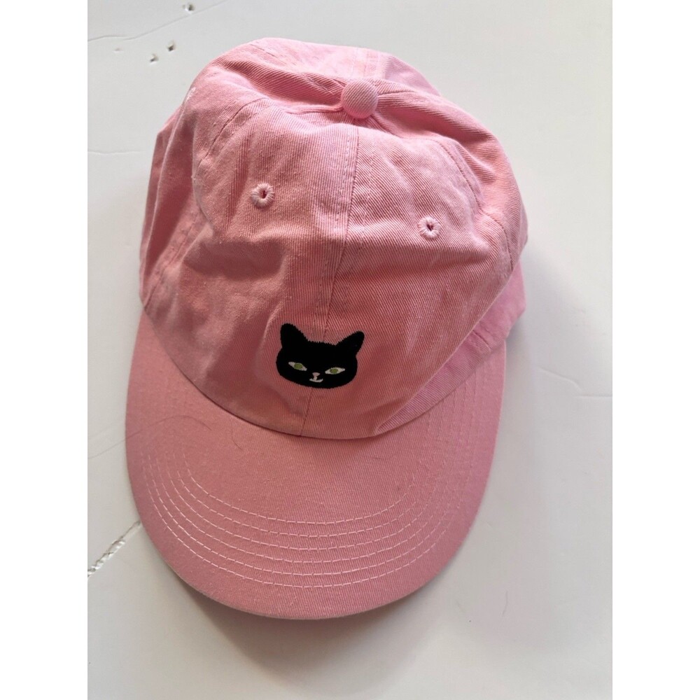 Black Cat Pet Peeking Cat Hat Cap Adult Womens Adjustable Strapback Seltzer